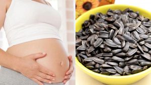 Bầu ăn hạt hướng dương được không